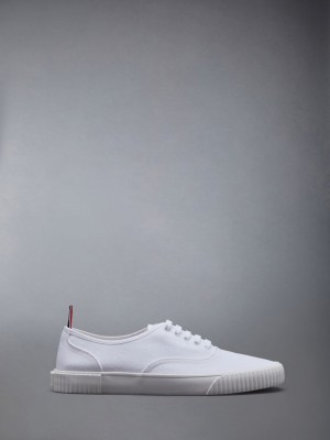 Thom Browne Canvas Heritage Erkek Spor Ayakkabı Beyaz | PEZ59T29441