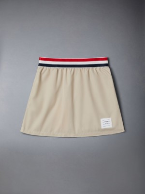 Thom Browne Typewriter Rugby Kiz Çocuk Etek Kahverengi | ESY96Q69378