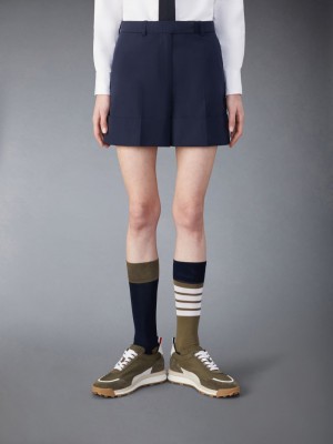 Thom Browne Typewriter Sack Kadın Şort Mavi | HJK72J07929